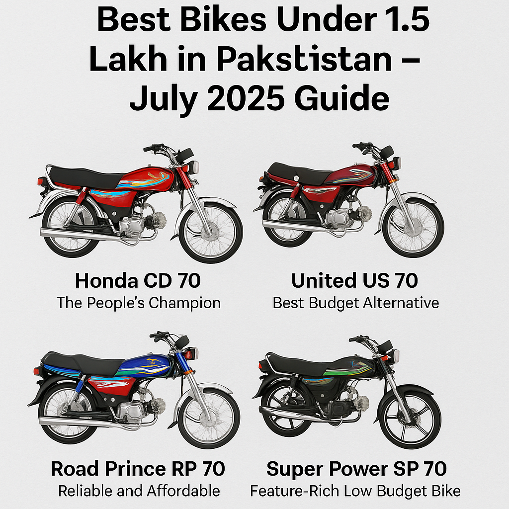 Best Bikes Under 1.5 Lakh in Pakistan – July 2025 Guide