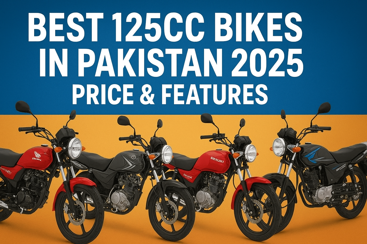 Best 125cc Bikes in Pakistan 2025 – Price & Features